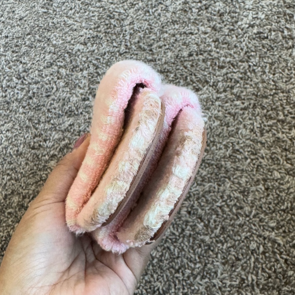 Miu Miu pink Logo terry cloth Pool Sandals slides - Picture 9 of 13